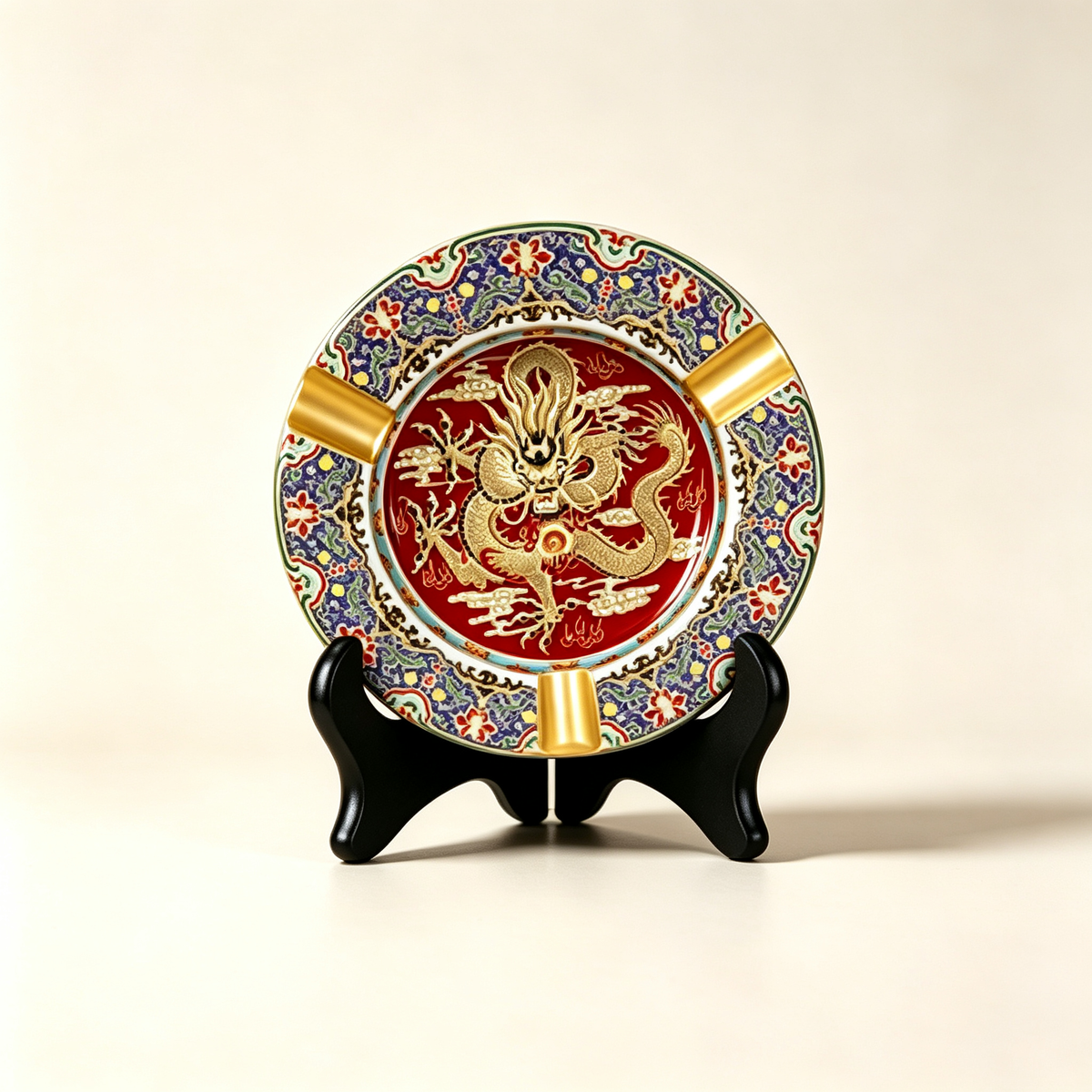 Luxury Handcrafted Porcelain Cigar Ashtray