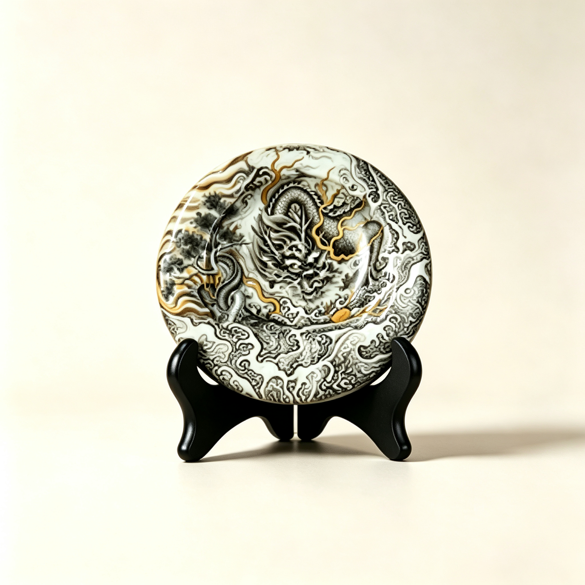 Luxury Handcrafted Porcelain Cigar Ashtray