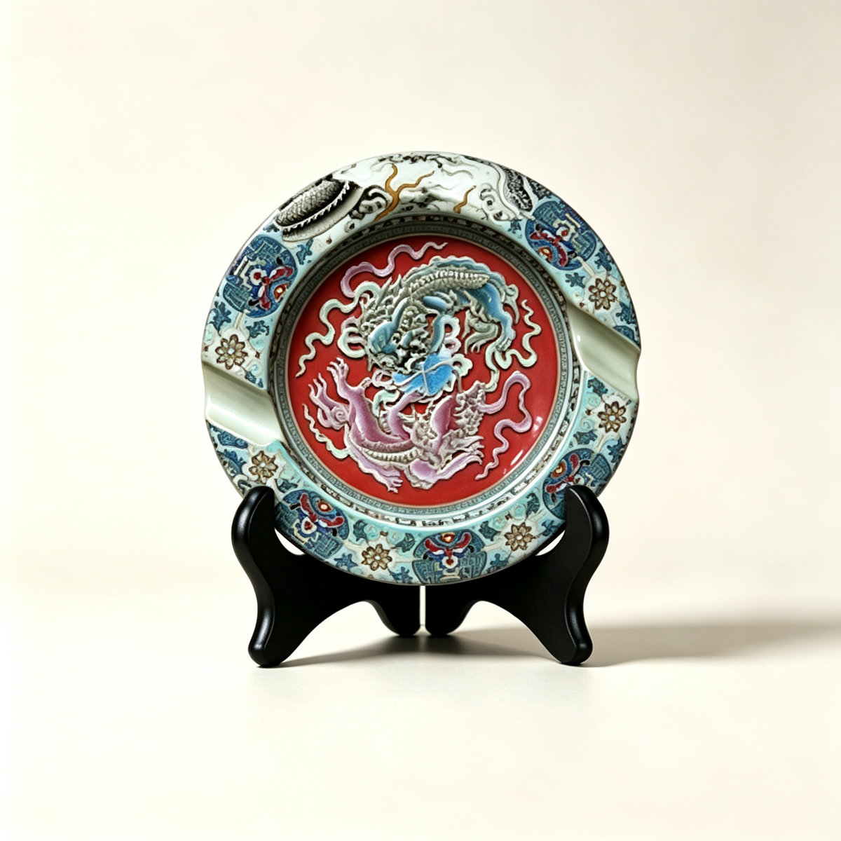 Luxury Handcrafted Porcelain Cigar Ashtray