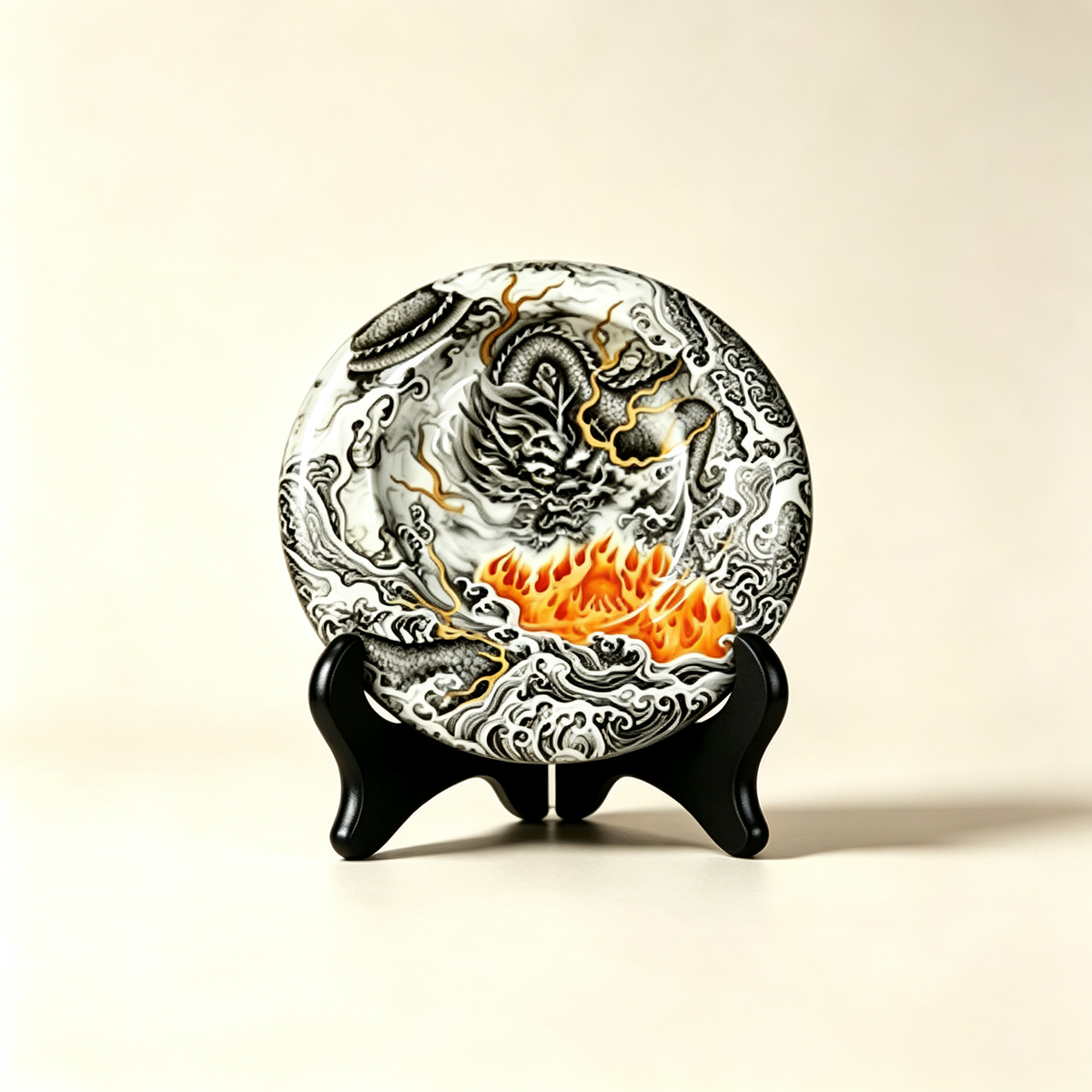Luxury Handcrafted Porcelain Cigar Ashtray