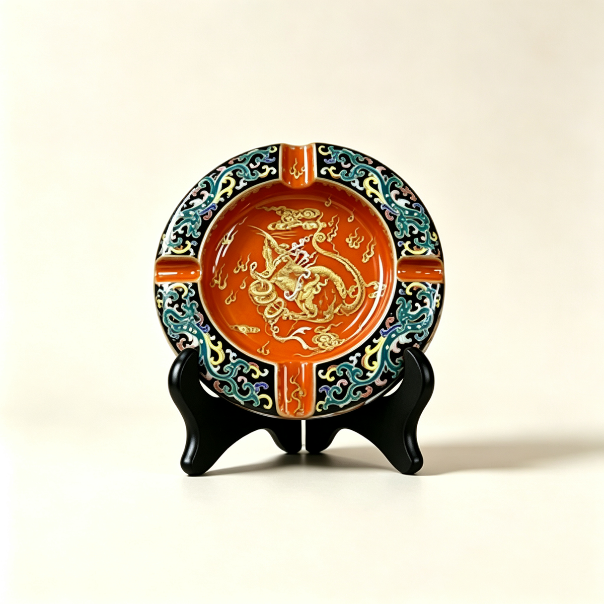 Luxury Handcrafted Porcelain Cigar Ashtray