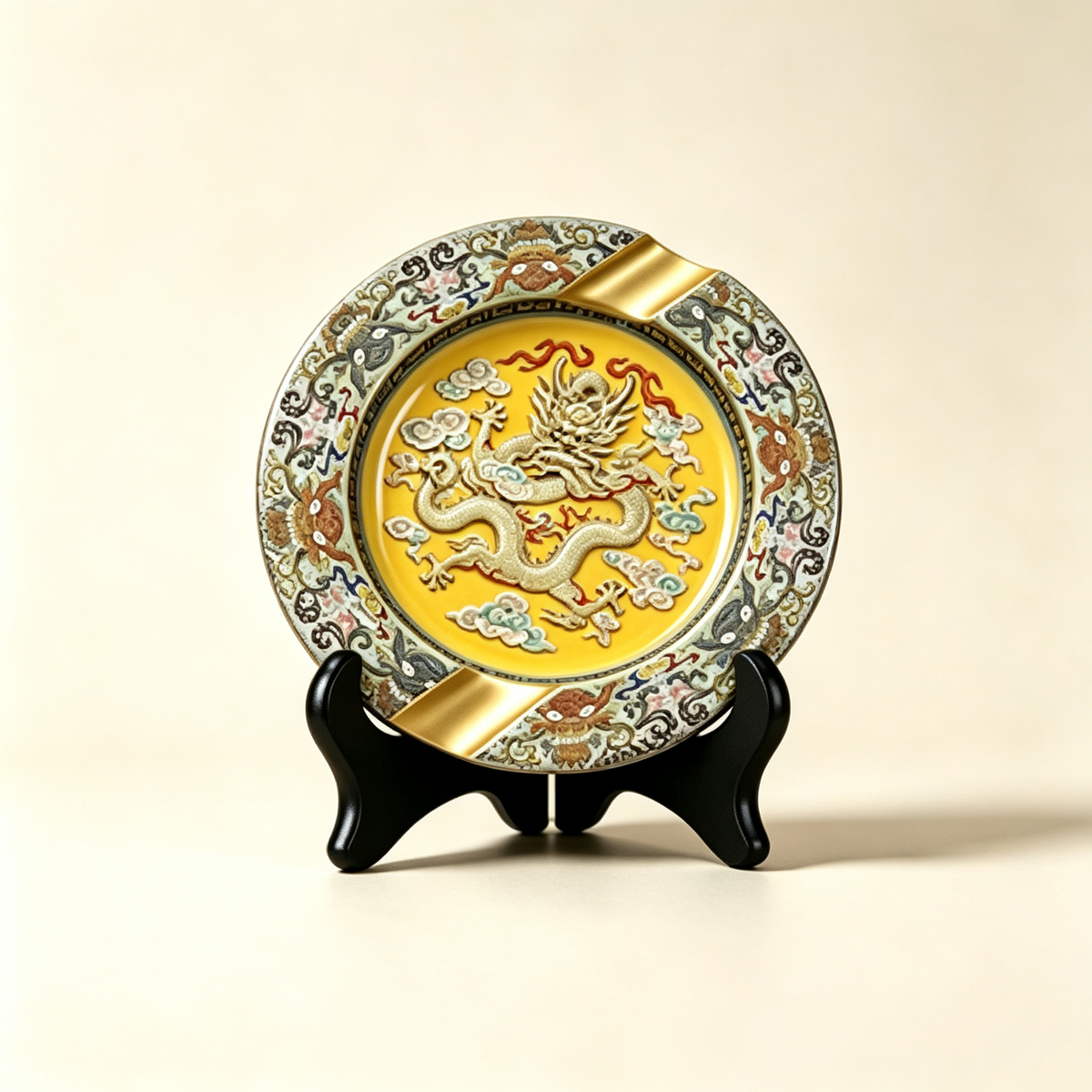 Luxury Handcrafted Porcelain Cigar Ashtray