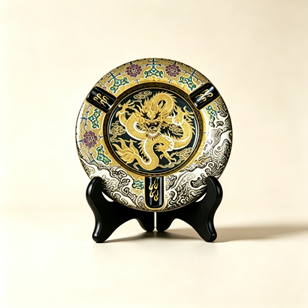 Luxury Handcrafted Porcelain Cigar Ashtray
