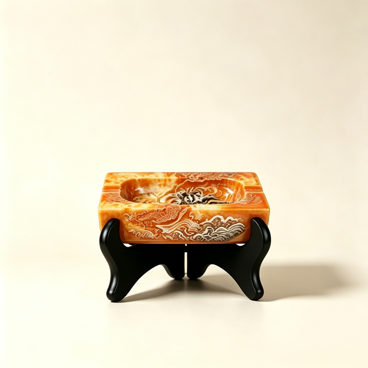 Luxury Handcrafted Porcelain Cigar Ashtray