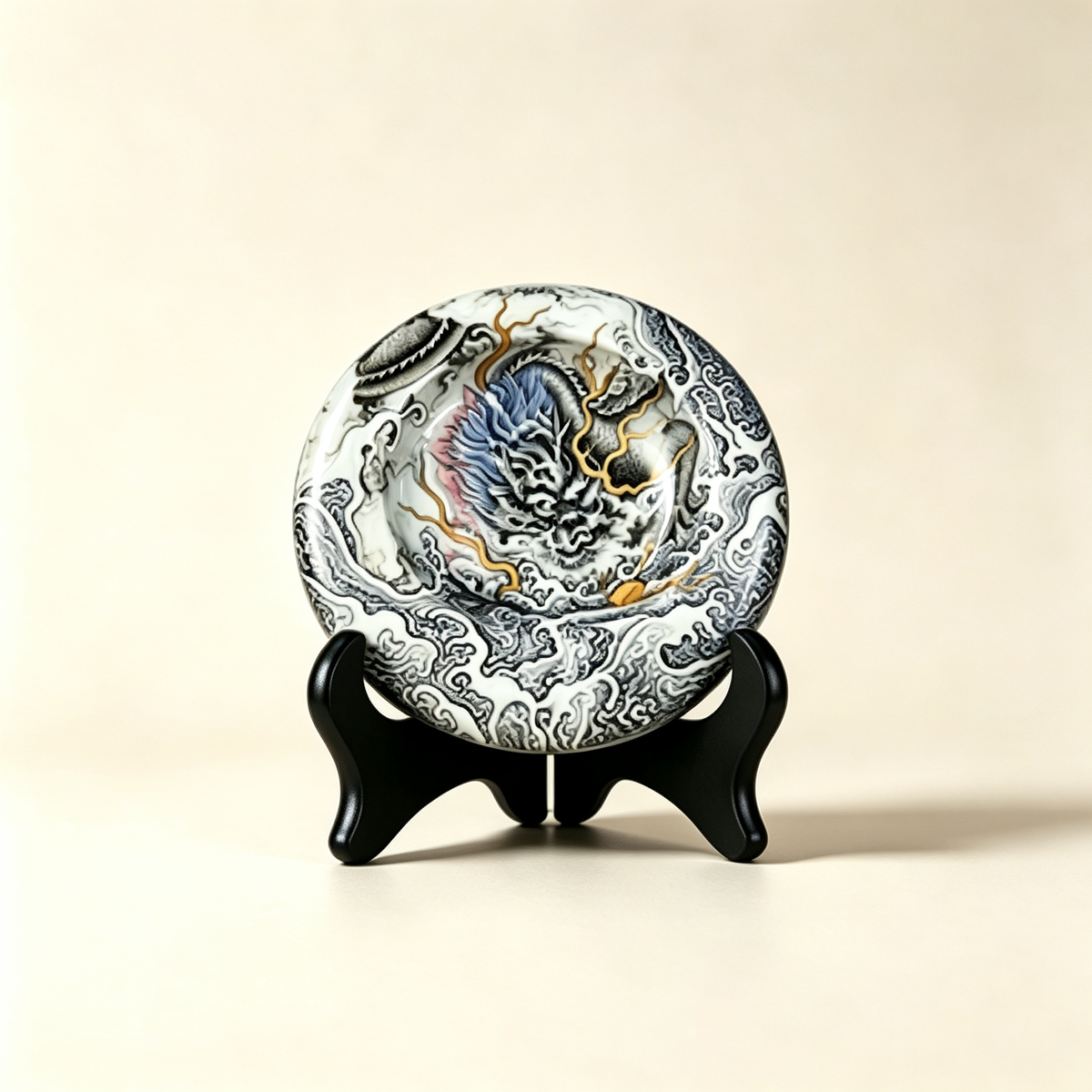 Luxury Handcrafted Porcelain Cigar Ashtray