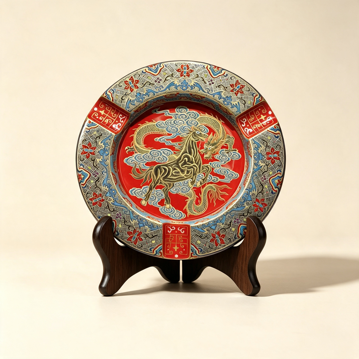 Luxury Handcrafted Porcelain Cigar Ashtray