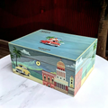 Havana Vintage Car Cigar Humidor | 2-Tier Cedar
